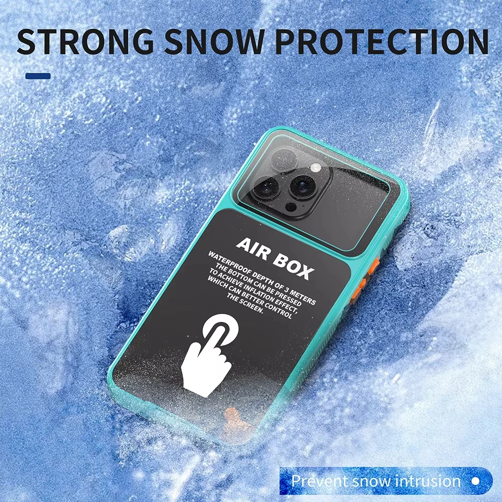 Wodoodporna obudowa IP68 do iPhone 17 16 15 14 13 12 11 Pro Max Plus, wodoszczelna, w pełni szczelna, odporna na wstrząsy, z wbudowanym ekranem. — zdjęcie produktu 5