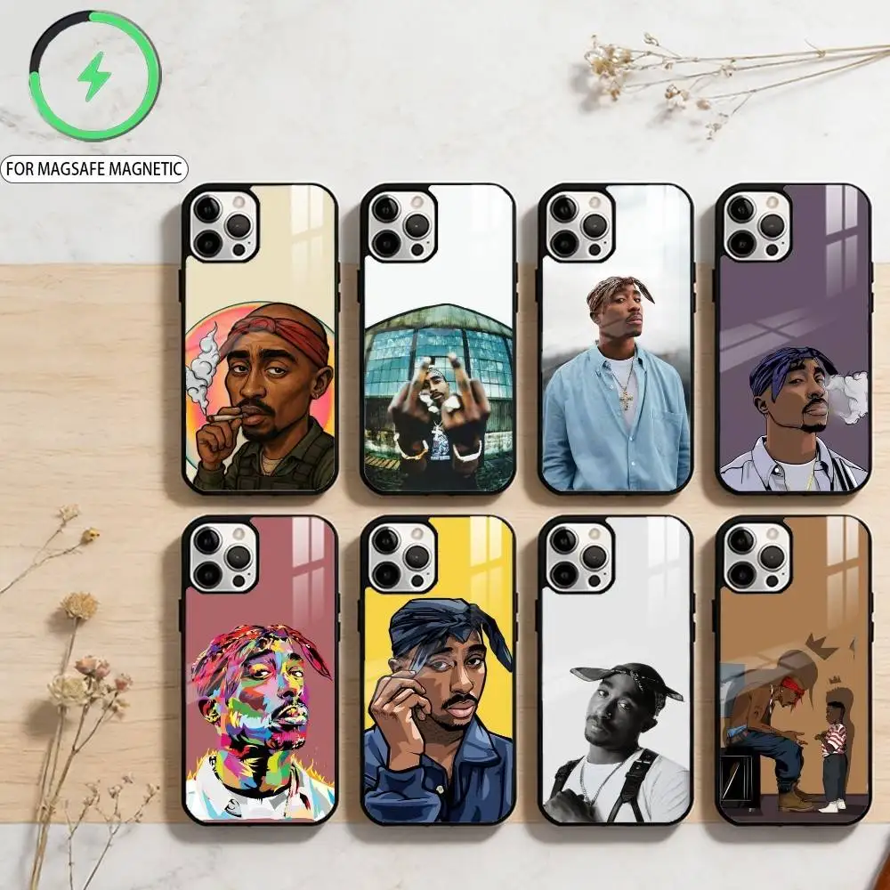 

R-Rapper-2Pac-Singer Phone Case For iPhone17,16,15,14,13,12,11 Plus,Pro Max Magnetic For Magsafe Wireless Charging