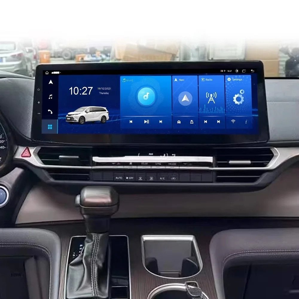 AF لتويوتا جرانفيا سيينا 2021 2022 2023 2024 أندرويد 13 راديو السيارة التلقائي السيارات الوسائط المتعددة مشغل ستيريو لتحديد المواقع نافي رئيس وحدة