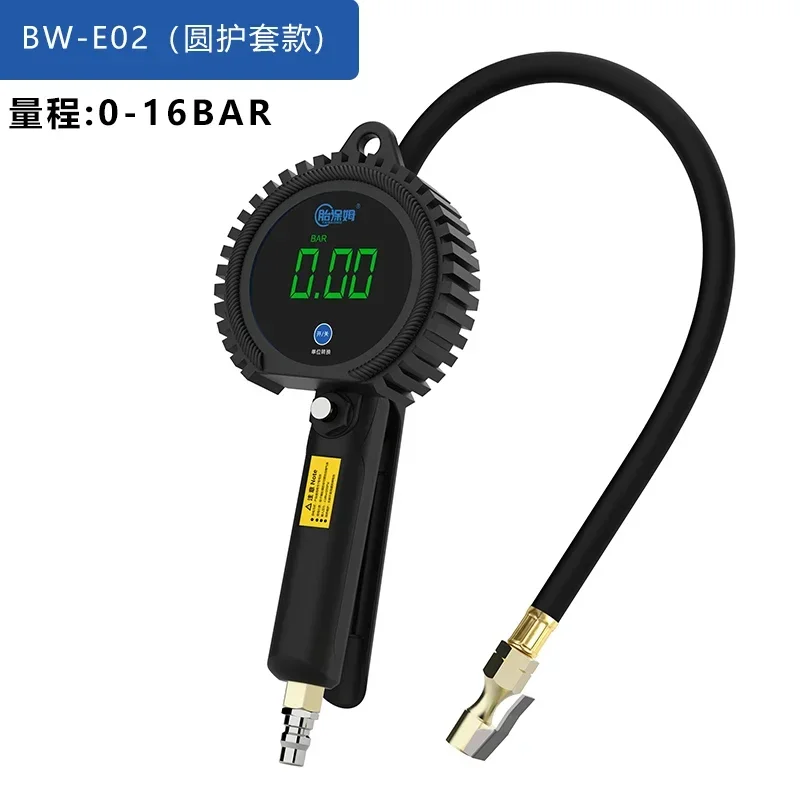 Car tire inflation barometer, tire pressure digital display inflator