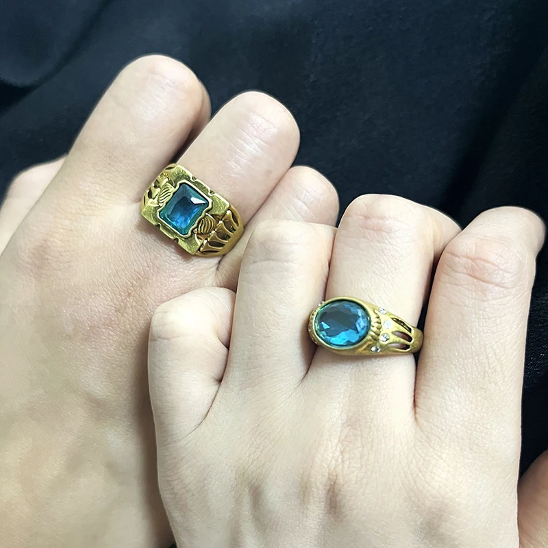 Game Love And Deepspace Rafayel Xavier Zayne Cosplay Ring Unisex Adjustable Wedding Rings Couple Jewelry Accessories Gifts