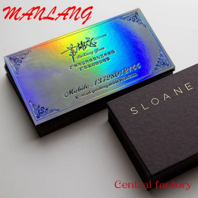 Custom  Bronzing embossed high-end Luxury Business Card Printing Service Thank You Card For Small Business