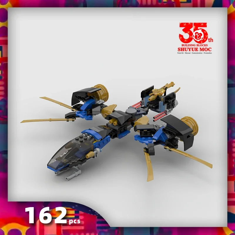 

SyMOC 162 шт. Thunder Plane Storm Fighter jet Ninja серии строительные блоки фигурки игрушки подарок для детей мальчиков совместимые