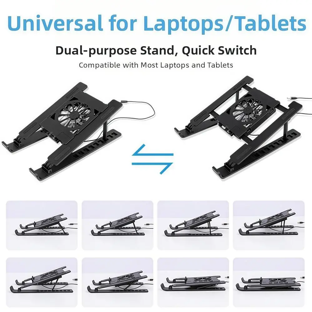 Universal Laptop Cooling Stand Adjustable Foldable Laptop Lift Stand Multi-High Adjustment Portable TabletPC Hanging Holder