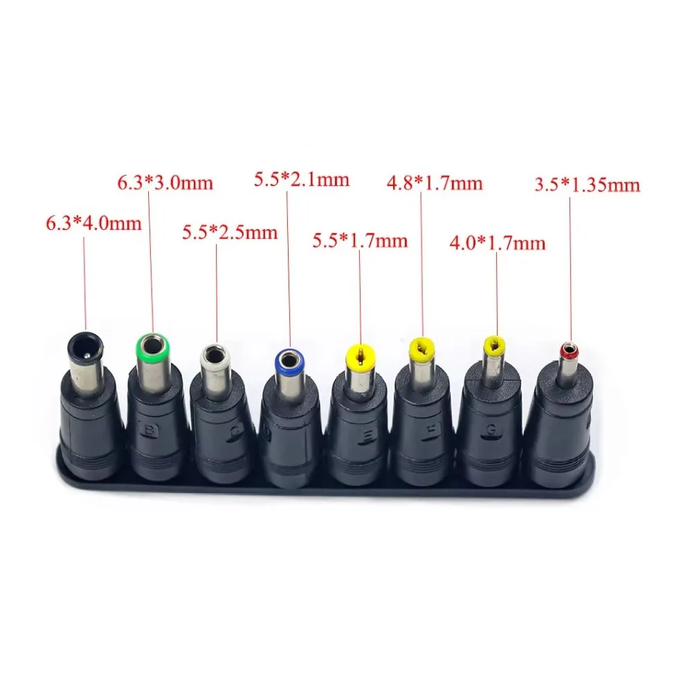 8/10pcs 5.5X2.1mm Male to Female DC Power Adapter Jack Plug laptop adaptor Connector 6.3 6.0 5.5 4.8 4.0 3.5 2.5 2.1 1.7 1.35mm