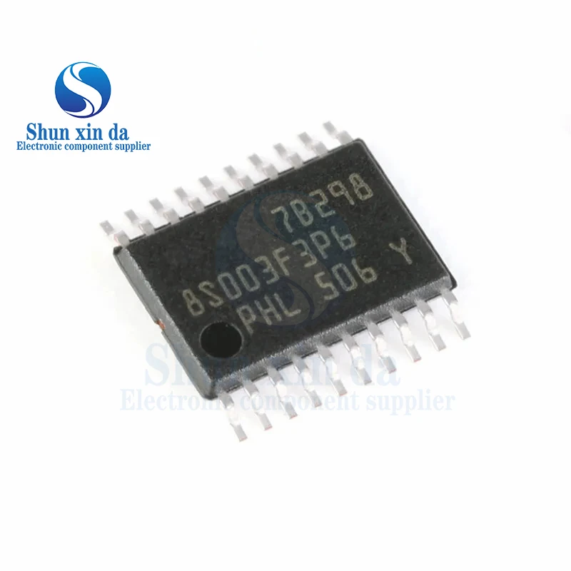 5PCS STM8S003 STM8S003F3P6TR STM8S003F3P6 STM8S003F3U6TR STM8S003K3T6C TSSOP-20 UFQFPN20 LQFP32 SMD IC Microcontroller ARM MCU