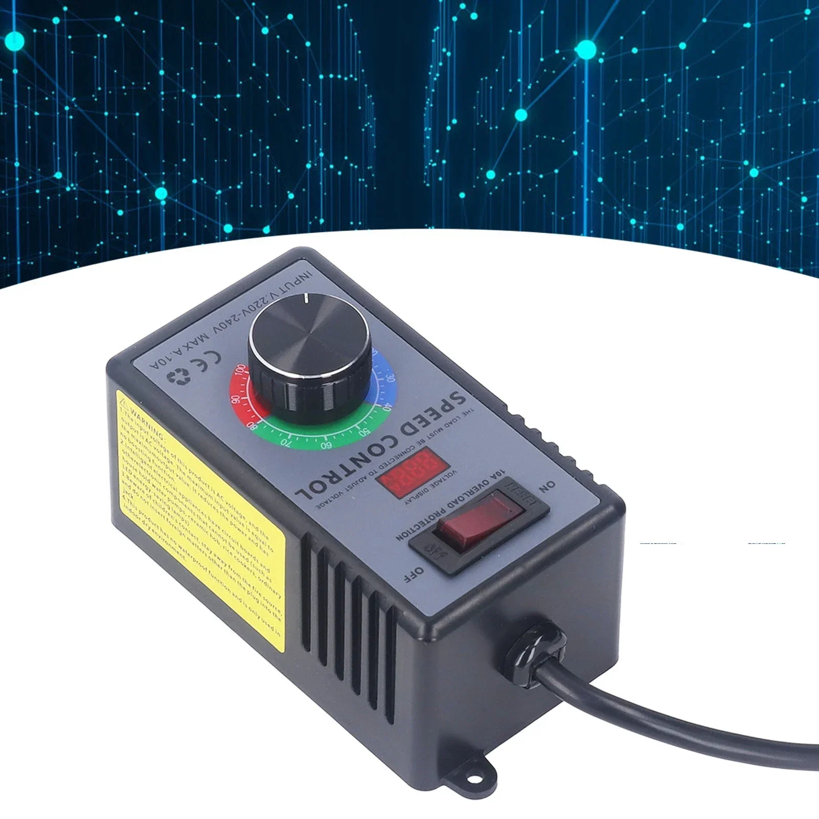 AC Motor Speed Controller Motor Speed Controller 0‑ Output Variable Fan Speed Regulator with Overload