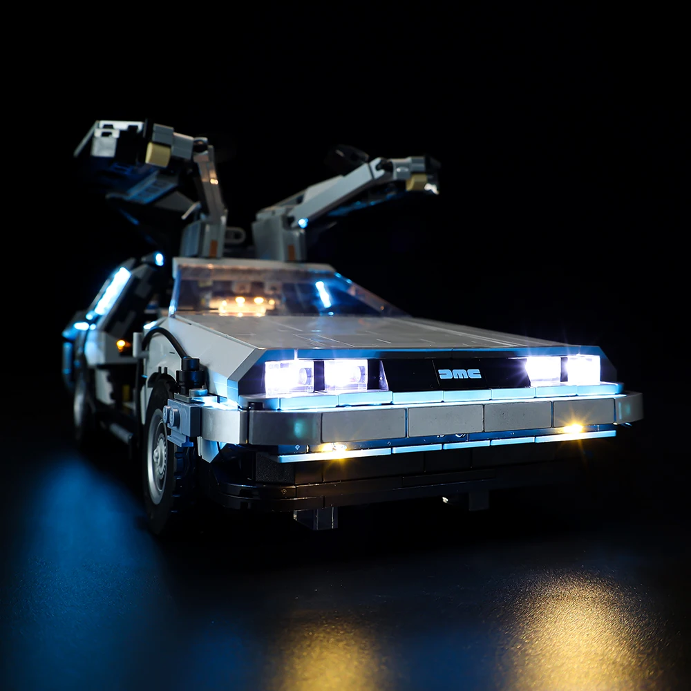 LED Light  Kit For Creator Expert 10300 Back to the Future Time Machine DIY Lamp Toys Set (Not Included Building Blocks)