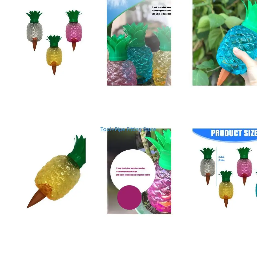 F92B Adorable Mini Pineapple Auto Watering System For Flowers And Succulents 22cm Tall
