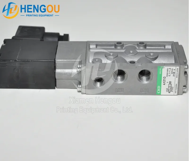 Original CKD 4F210-08 solenoid valve 220VAC HIGH QUALITY PRINTING MACHINE PARTS XL105 CX102 CD102 high temperature