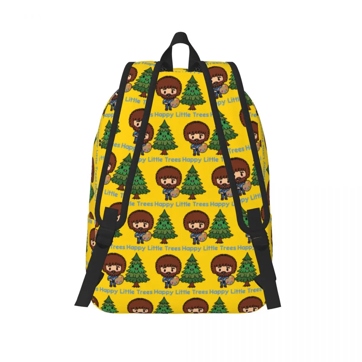 HAPPY LITTLE TREES (BOB ROSS) Student Backpack School Bag Hiking Travel Daypack for Men Women Fashion Bookbag Shoulder Bags