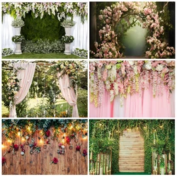 Wedding Background Flower Bride Party Engagement Ceremony Birthday Gift Decorate Photography Studio Prop Background Wall