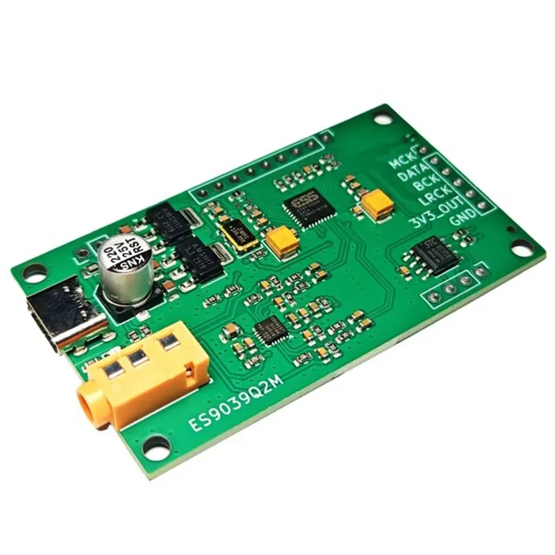 

【TODAY-BUY】Плата декодирования ES9039Q2M DSD DAC, модуль усилителя для наушников с цифровым аудиовходом I2S, выход ES9601K 3,5 мм, новинка