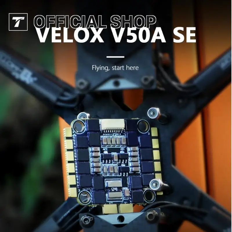 

T-MOTOR V50A SE 50A 6S ESC 4-в-1 подходит для 5-дюймовых FPV-двигателей Freestyle Racing Velox V3