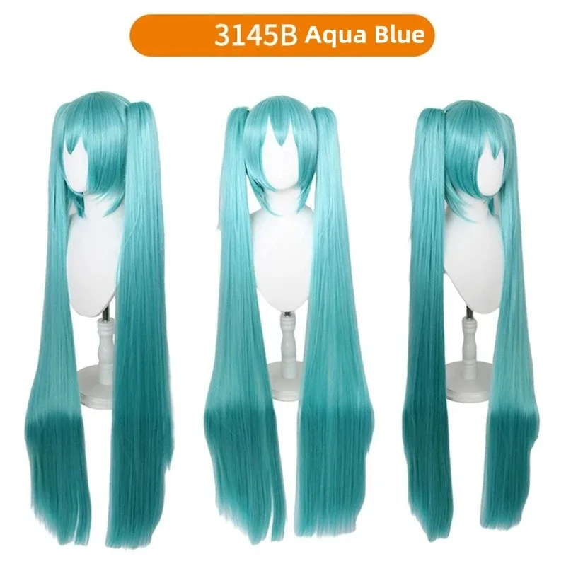 Perruques de Cosplay Miku en Fiber synthétique résistante à la chaleur, 20 couleurs, perruque de chanteuse japonaise pour femmes, accessoires de tenues Anime Lolita COS