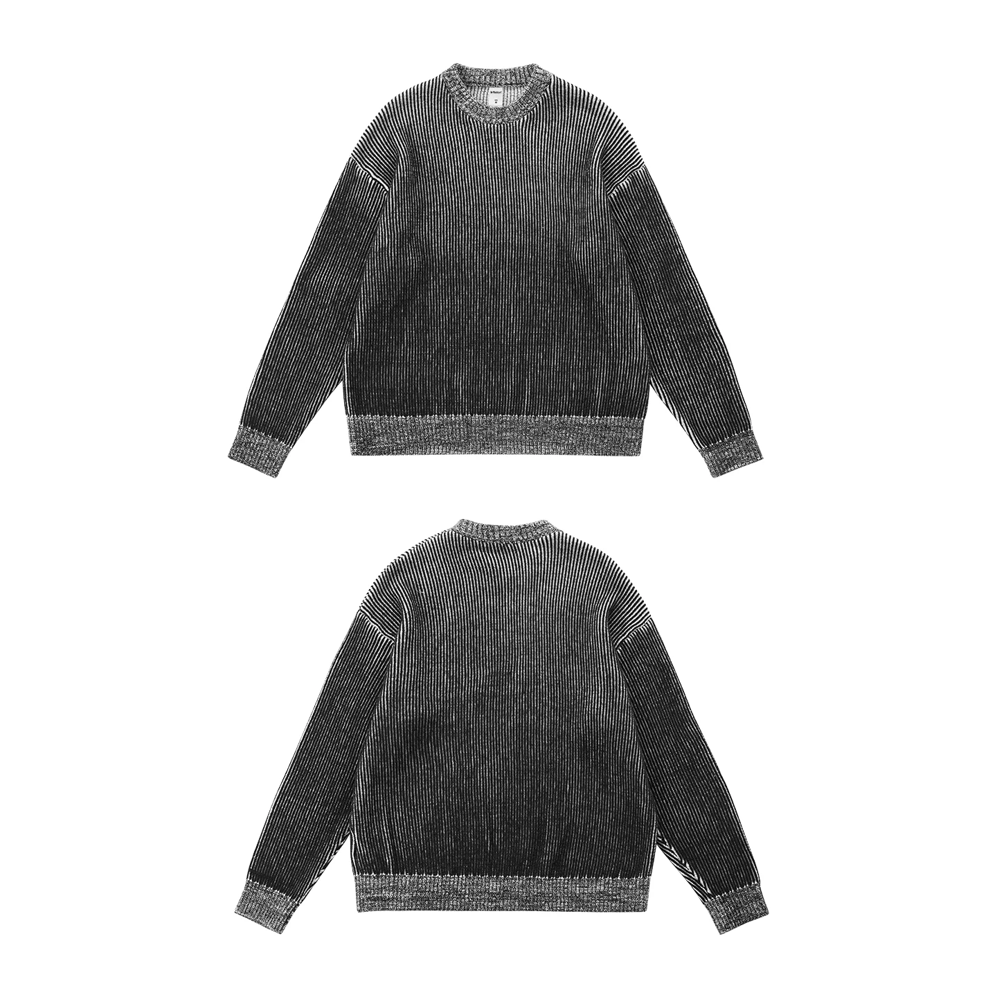 INFLAZIONE Maglione Colorblock da uomo Autunno 2025 New Cleanfit Loose Streetwear Girocollo Pullover in maglia Top casual
