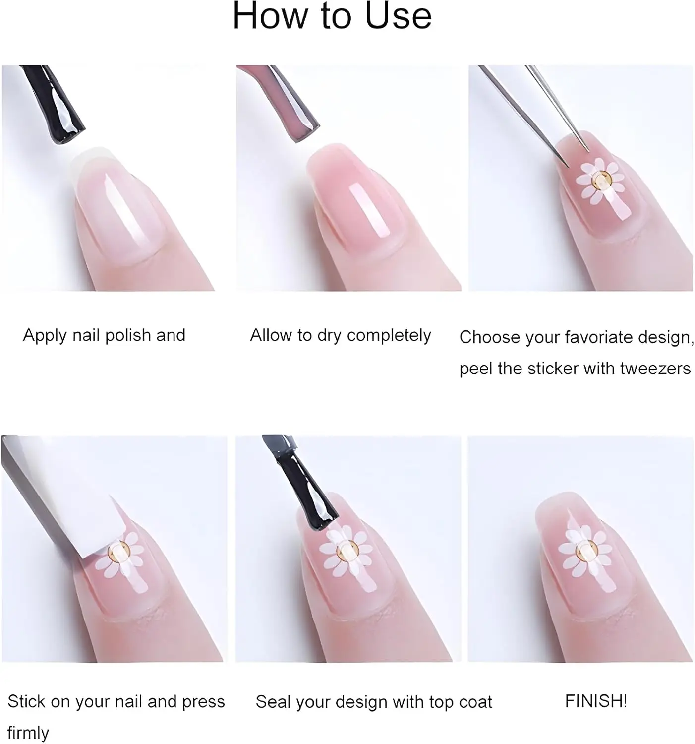 1Pcs 5D Embossed Gold Castle Garland Christmas Tree Nail Stickers Snowflakes Star Nail Decals Self-Adhesive Nail Accessories