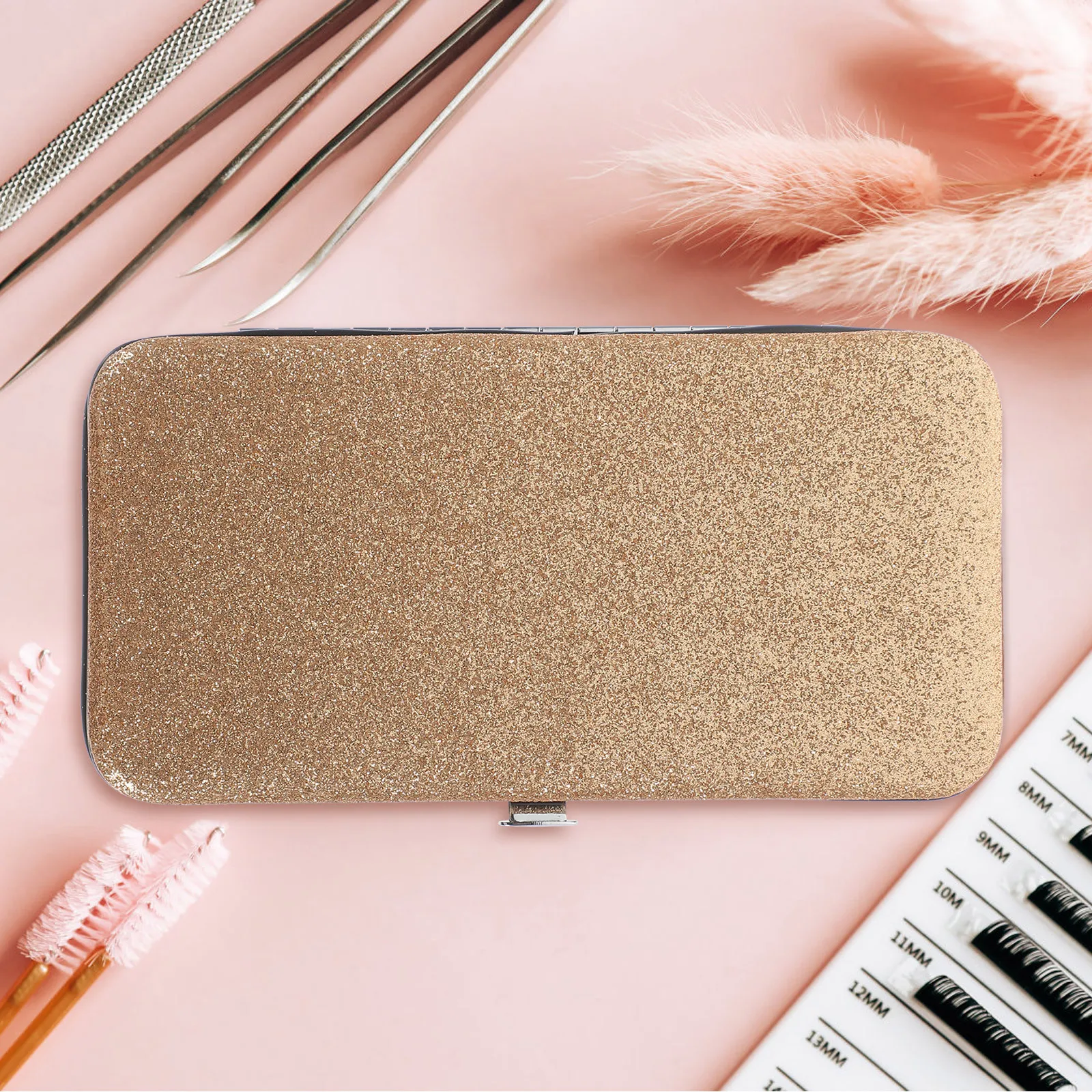 

Eyelash Tweezer Case Lightweight Secure Closure Design for Professional Lash Artists Portable Tweezer Organizer on The Go