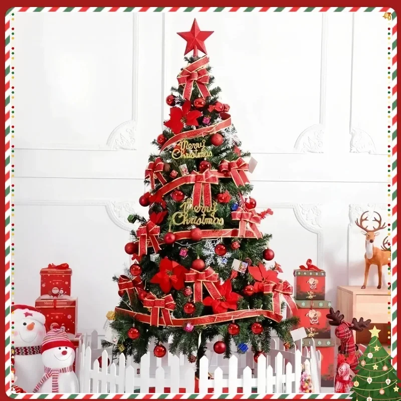 Encrypted Artificial Christmas Tree PVC Fir Light Luxury Christmas Tree 0.9m-2.1m Family Christmas Home Party Decoration