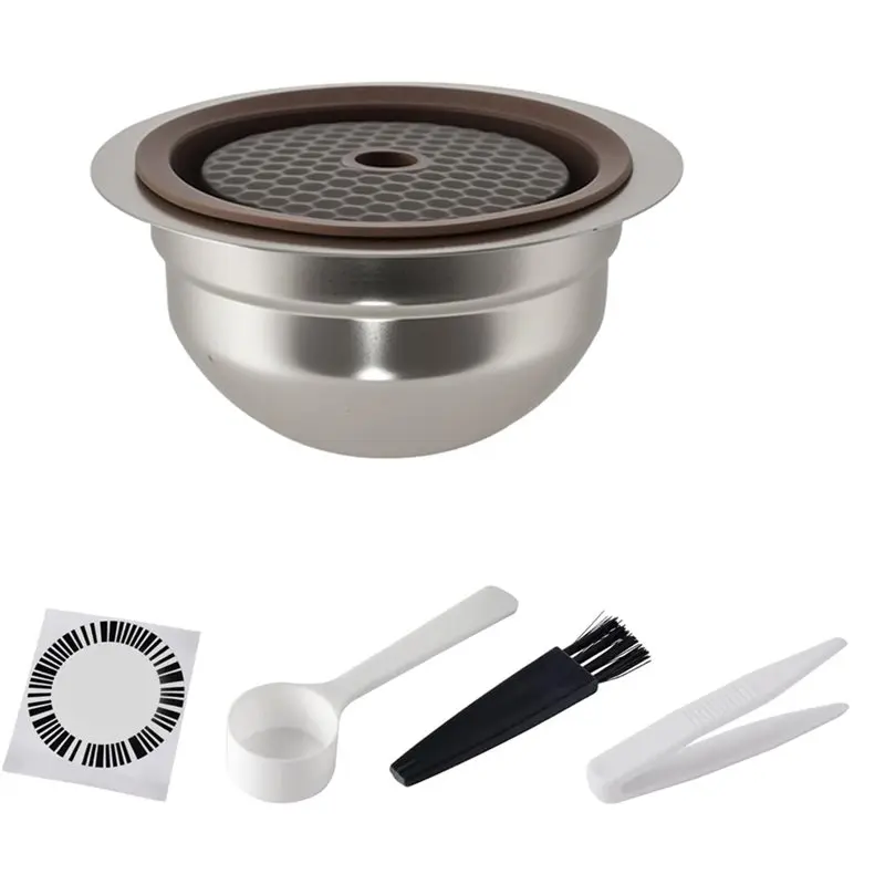 

Многоразовые кофейные капсулы BABZ из нержавеющей стали для Nespresso V-Rtuo — подходят для серий V-Rtuoline GCA1 и ENV135 NEXT 23