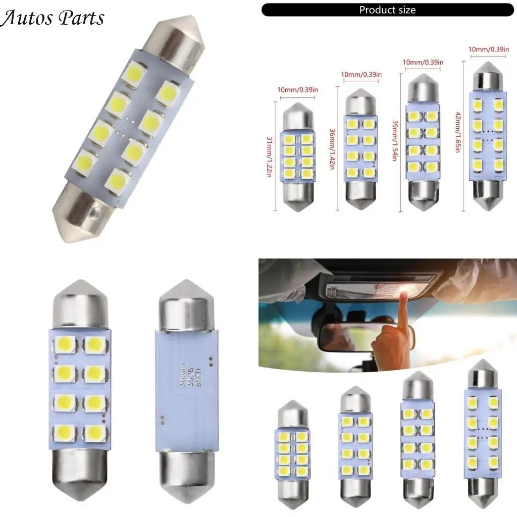 

57BA 31 мм 36 мм 39 мм 41 мм DC12V Белый 3528 8SMD Свет