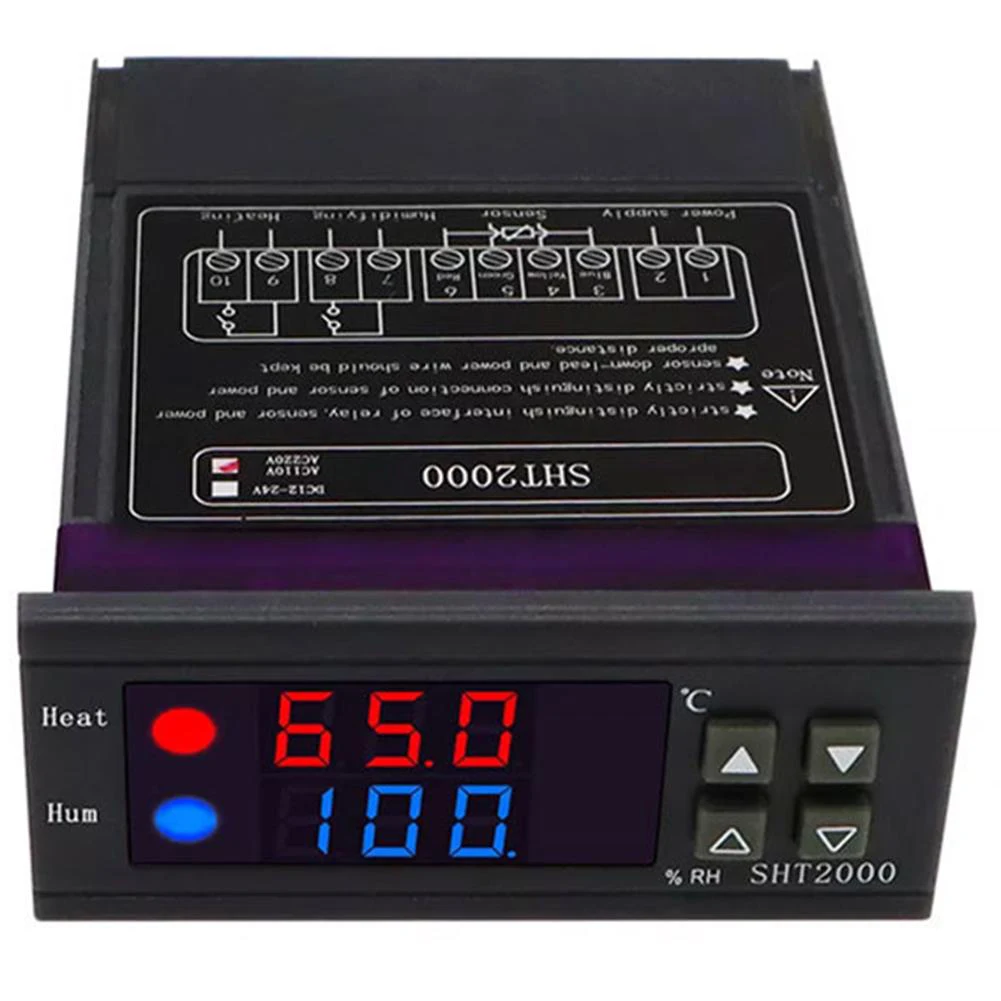 Controller Thermostat -20 60degC 50 60Hz Digital Display Intelligent MAX 10A Relay Output Temperature Controller