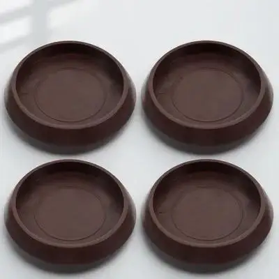 

4pcs Round Table Leg Pads Non-Slip Furniture Foot Protectors For Home Floor Protection Chair Wheel Stoppers Furniture Coasters