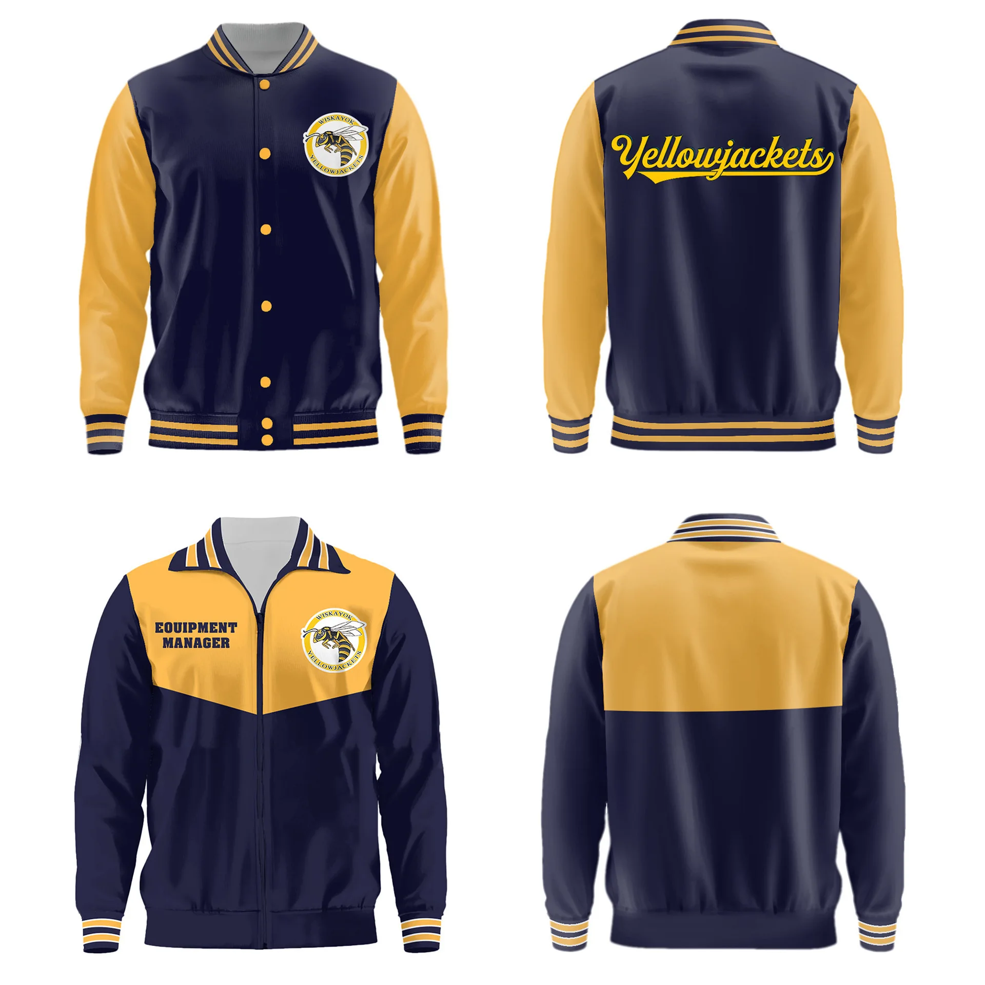 

Vanessa Cosplay TV Yellowjackets 2 Roleplay Baseball Jacket Costume Pilot Merch Jacket 3D Tracksuit Harajuku Streetwear