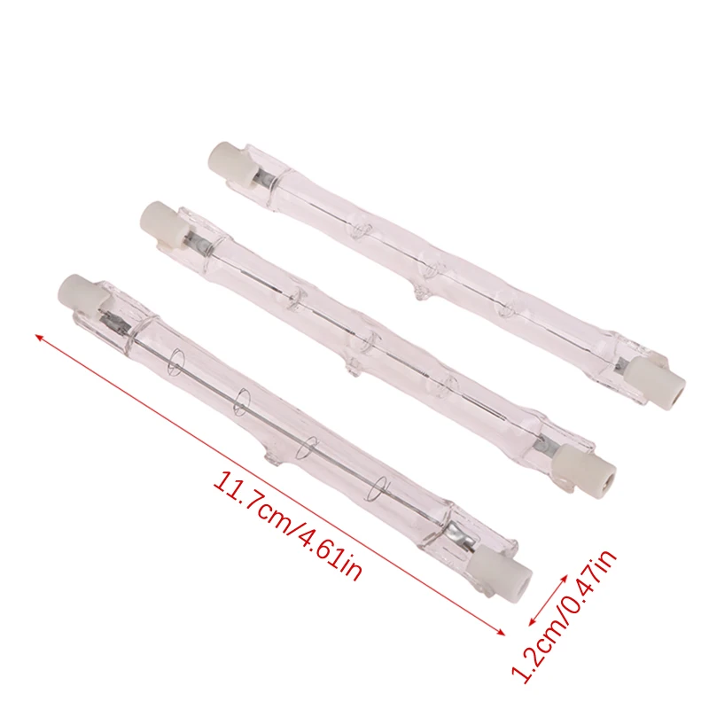 1Pc Halogen Lamp 118mm Double Ended Linear R7s Halogen Light Bulb AC230V Household Decor R7s Halogen Bulb For 100/200/300W
