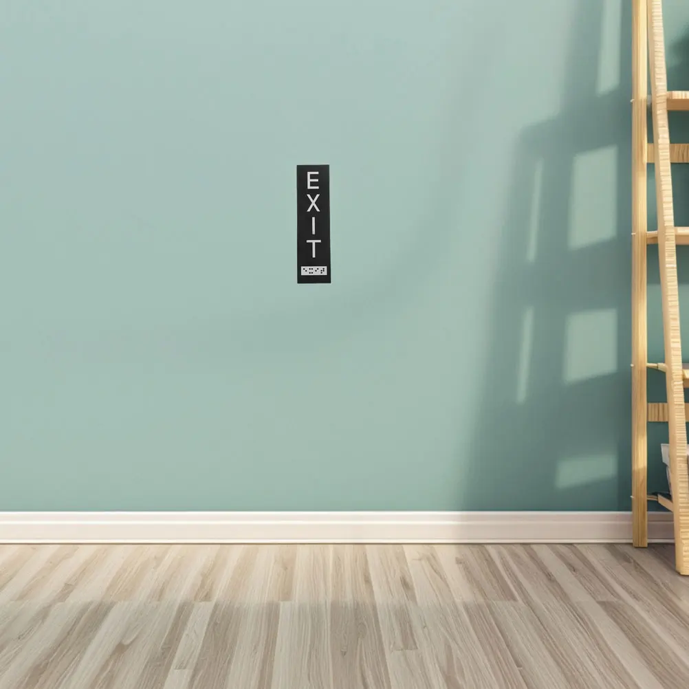 

Safety Exit Sign Door Adhesive Office Logo Stickers Signs for Acrylic Business Vertical