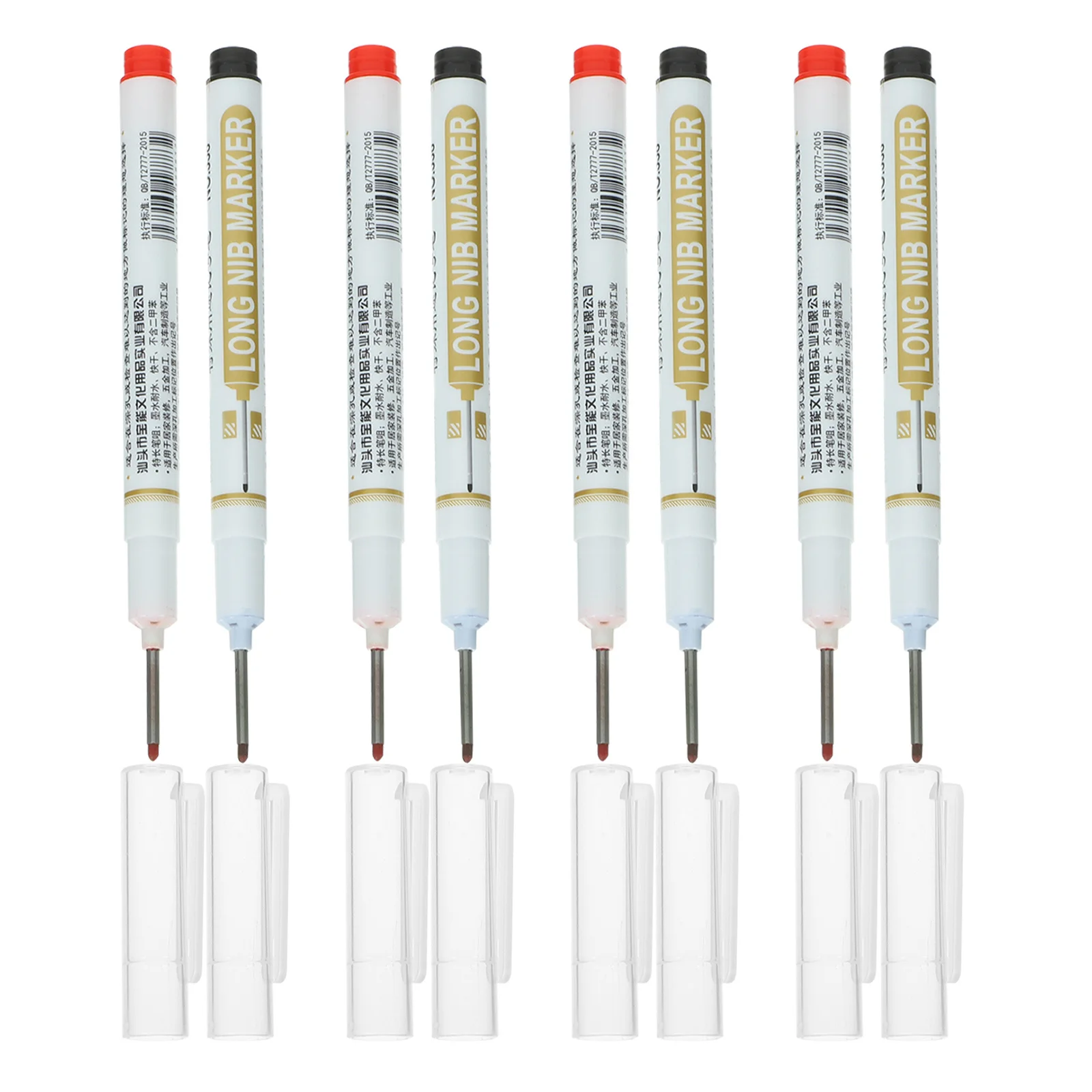 

Набор из 8 профессиональных маркеров с длинным наконечником для глубоких отверстий и труднодоступных мест, многофункциональный инструмент, маркеры для глубоких отверстий