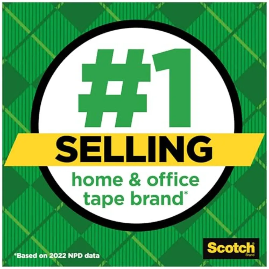 Magic Tape Invisible for Home Office and Back to School Use in College and Classrooms 4 Rolls with 4 Dispensers for Seamless Pa