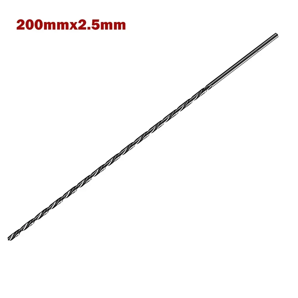 1pc 200mm HSS Drill Bits Extra Long Straight Shank Drill Twist Drill For Metal Drilling Electric Drill 2-10mm Power Tool