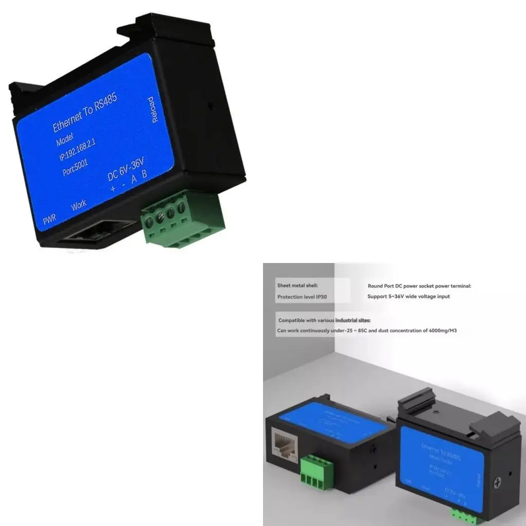

896F RS485 To Ethernet Serial Port Server Modbus 600Bps-921600Bps Industrial
