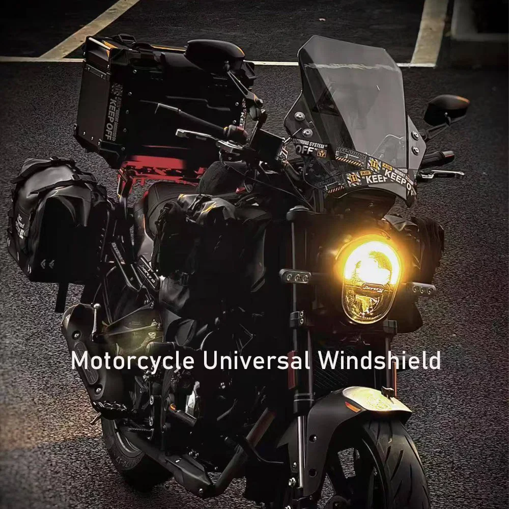 For High Gold GK1200 GK500 GK400 Motorcycle Universal Adjustable Windshield Handlebar tube diameter 22.25.28 MM