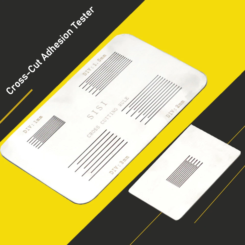 Cross-Cut Test Plate with Guide Gauge | SISI Professional Paint & Plating Adhesion Tester | Precision Tool for ISO/ASTM Standard
