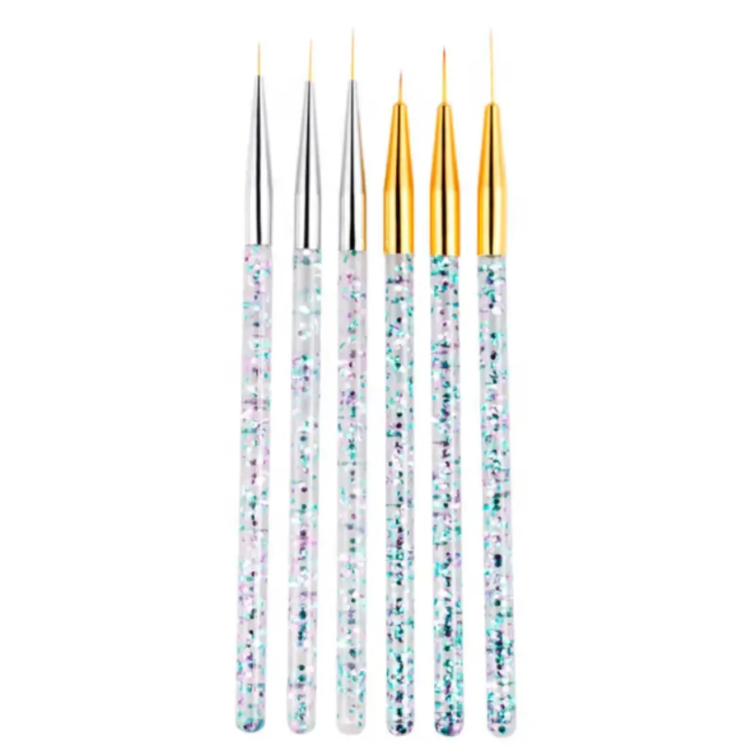 Professional Gel Manicure Painting Brushes - Set of 3 Thin Line Drawing Liners Rhinestones picking tool Nail art pen set Gem pen