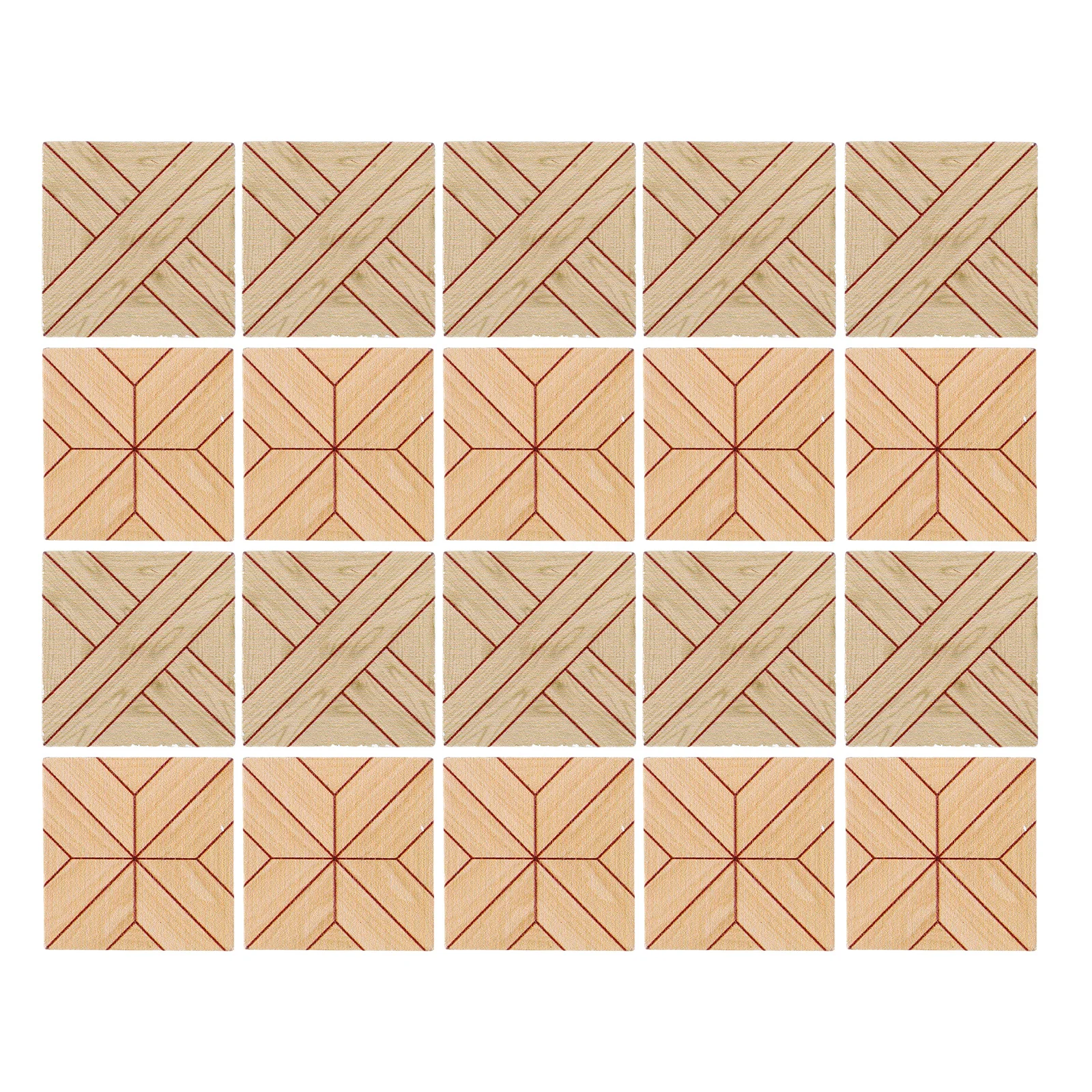 

20pcs Dollhouse Flooring Retro Wooden Tile Doublesided For Kitchen Living Room Bedroom Miniature Building Supplies Wood Crafts
