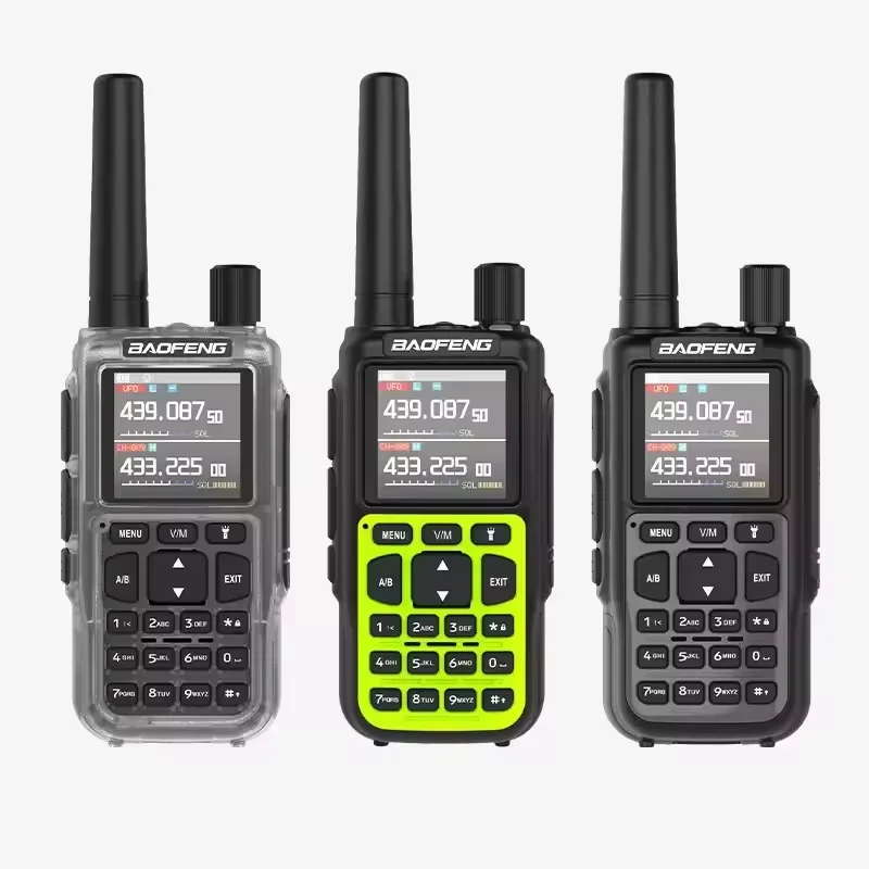 2PCS Baofeng Mini-5 Walkie Talkie 5W Dual Band USB-C Charging Bluetooth Programming 999CH Dual PTT Long Range Two Way Radio