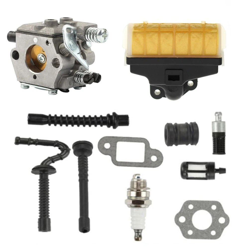 Chainsaw Performance Kit Carburetor Small Engine Carburetor Carburetor Kit Fuel Line Oil Filter Muffler Gasket