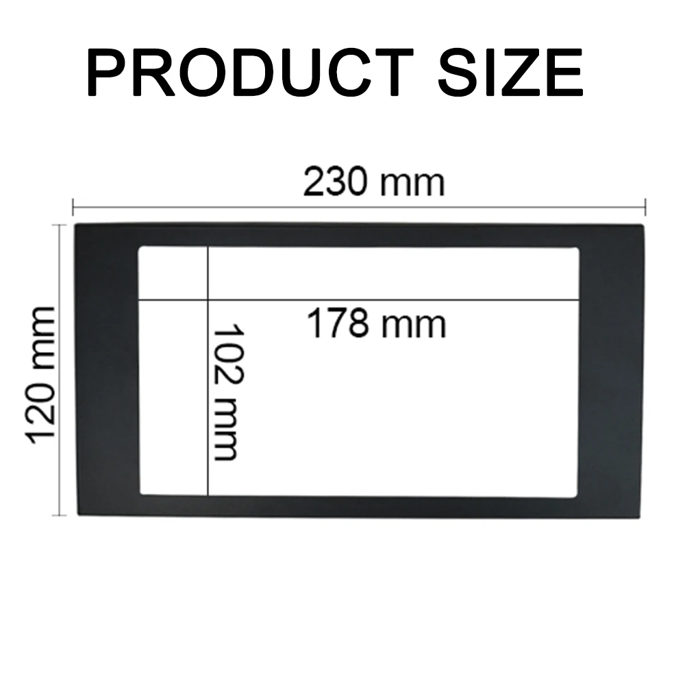 Double Din Stereo Panel For Ford Focus II C-Max S-Max Fusion Transit Fiesta III Dash Mount Kits Fascias Install Trim Refit Frame