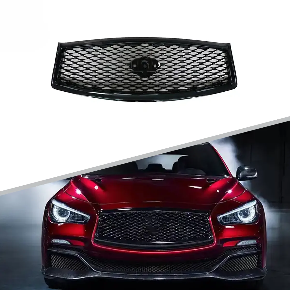 2014-2017 auto body parts Q50 style Car Front bumper Grille Accessories For Infiniti Q50