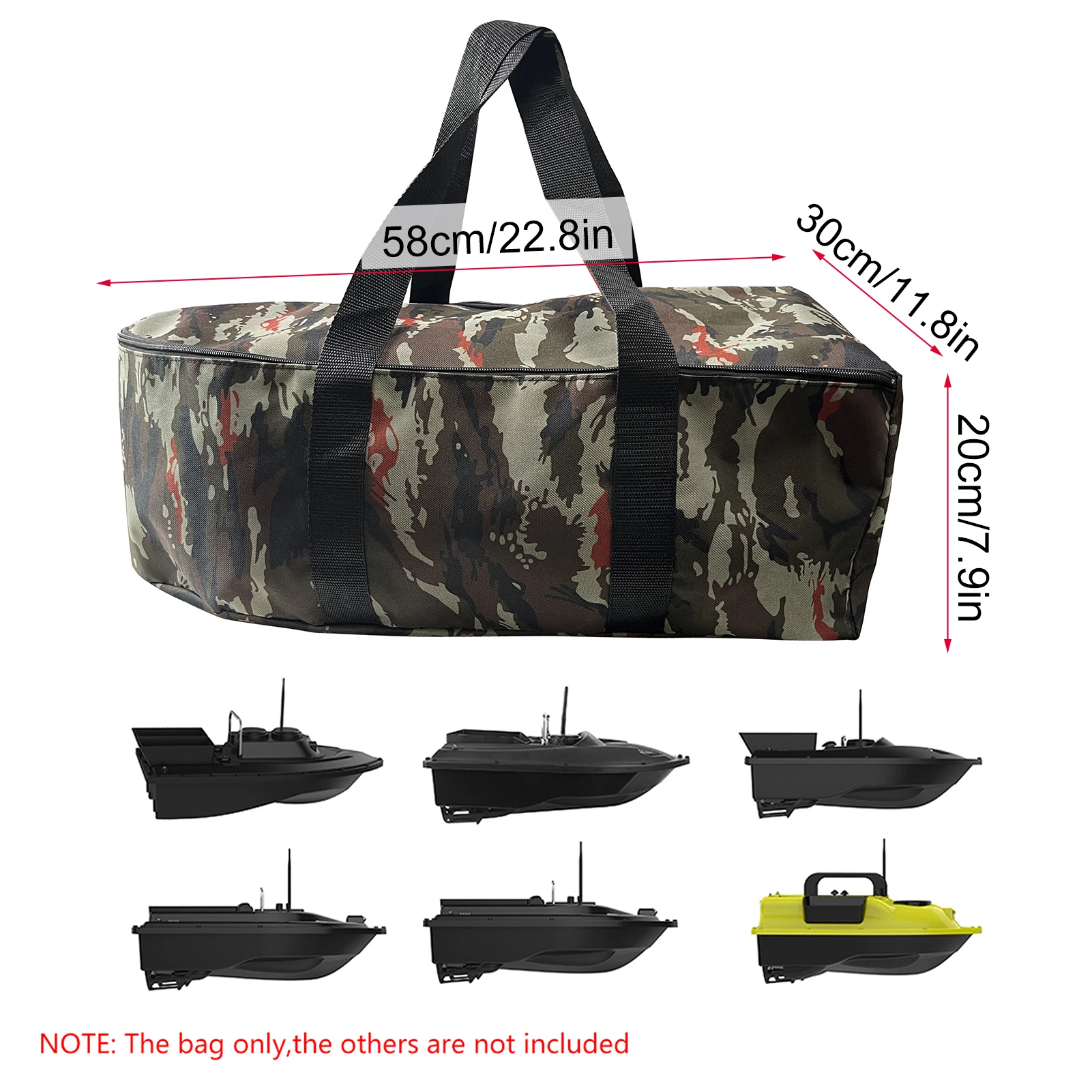 Carry Bag for Bait Boat Water Repellent Fishing Boat Storage Bag Convenient Kit Designed For Your Fishing Bait Boat