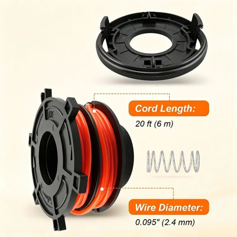 DT19 Trimmer Head Rebuild Kit for AutoCut 25-2 - Weed Eater Parts for FS44 FS55 FS56 FS70 FS80 FS90 FS91 FS94 FS120