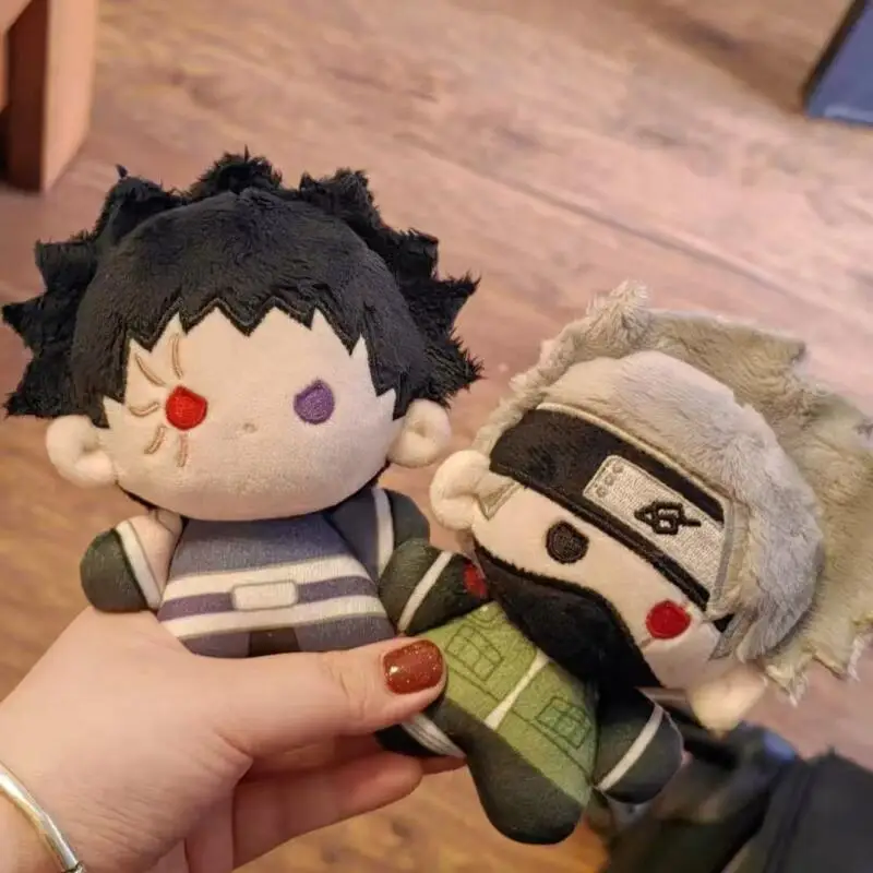Naruto Periphery Uchiha Obito Hatake Kakashi Q Version Pocket Plush Dolls Backpack Hanging Ornaments Anime Enthusiast Collection