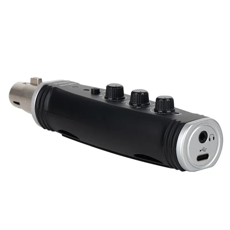 Convertidor USB Alctron XU-2 MK3 de XLR a USB para micrófono con preamplificador, frecuencia de muestreo de 96khz/48khz y alimentación phantom de 48V con interruptor