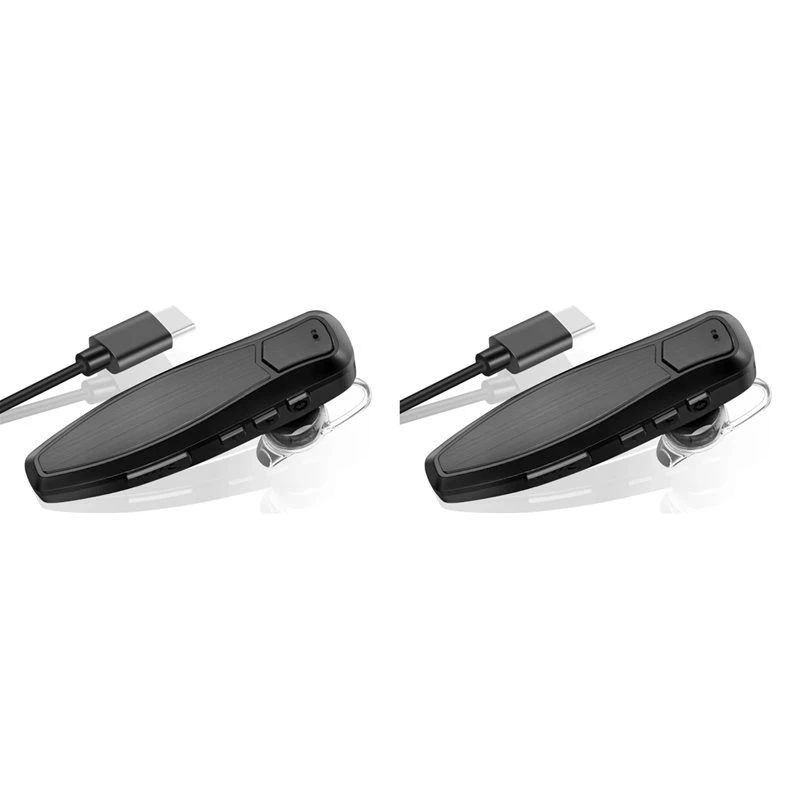 ABJF-2X For Baofeng Walkie Talkie Wireless Bluetooth PTT Headset Earpiece Hands-Free K Plug For Kenwood UV-5R BF-888S