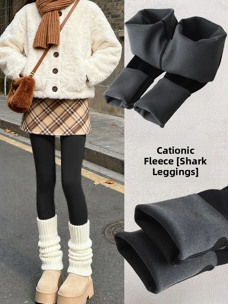 

Женские утепленные леггинсы для йоги с высокой талией, зимние, облегающие, спортивные, шикарные, базовый слой, брюки из материала arkskin