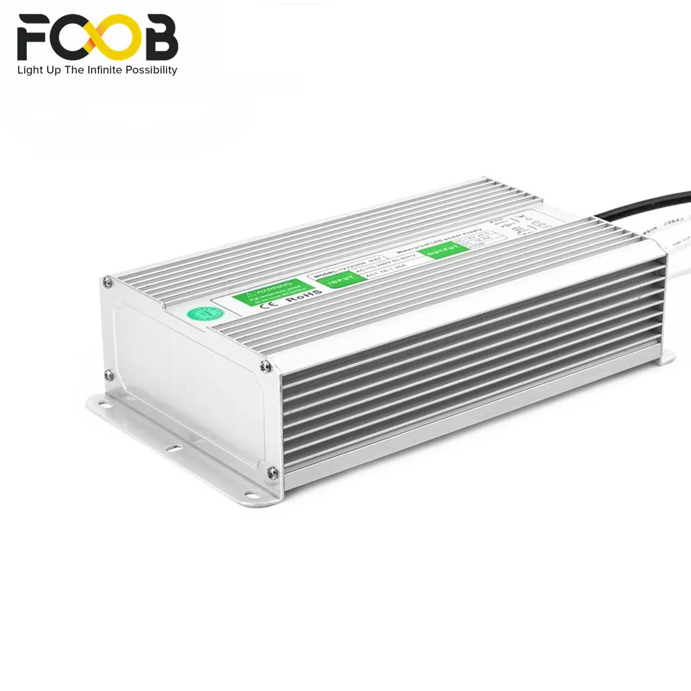 Waterproof 12V IP67 LED Power Supply Transformer Adapter for LED Strip 10w 20w 30w 36w 45w 50w 60w 80w 100w 120w 150w 200w 250w