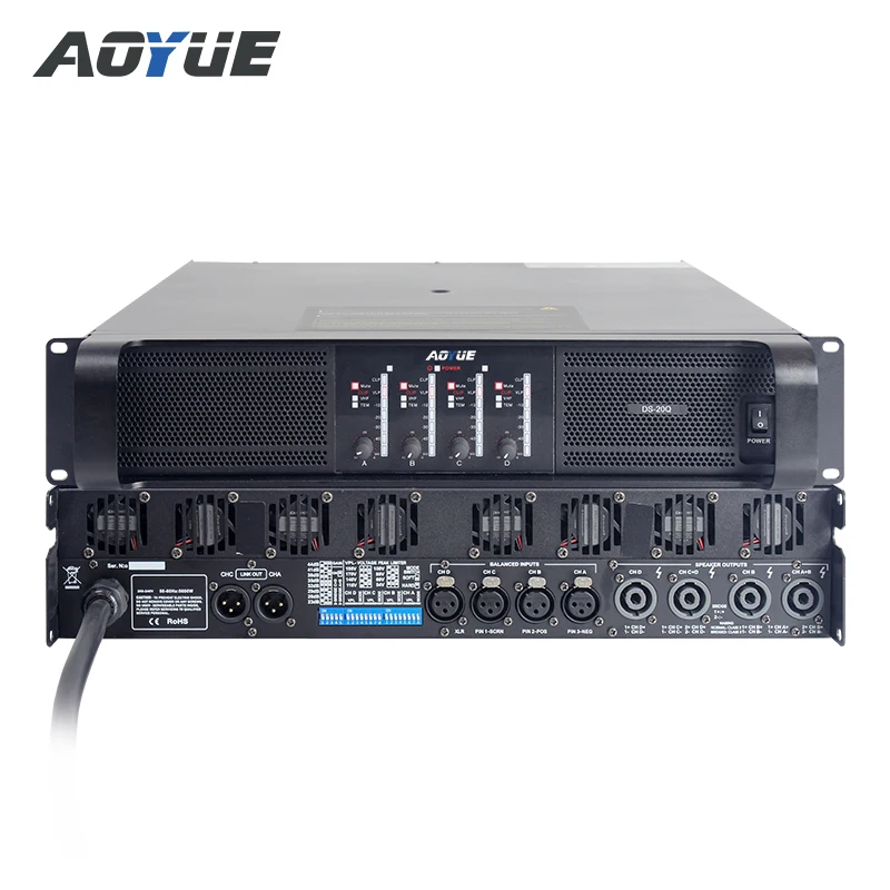DS-20Q 2400w Powerful Audio Power Amplifier For Concert